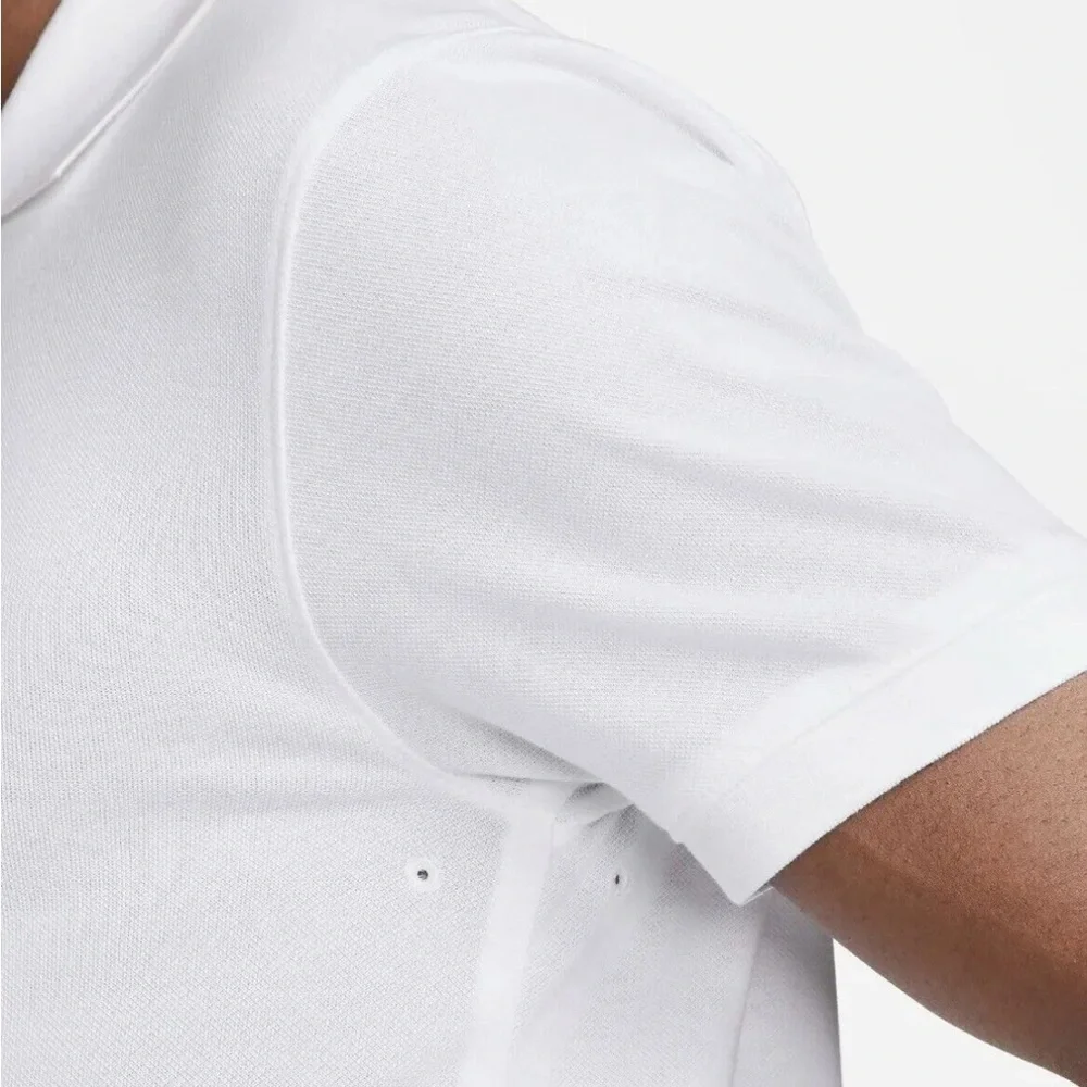 Nike The Nike Polo Rafael Nadal Tennis Slim Fit Shirt White DD8532-100 - Picture 3 of 6